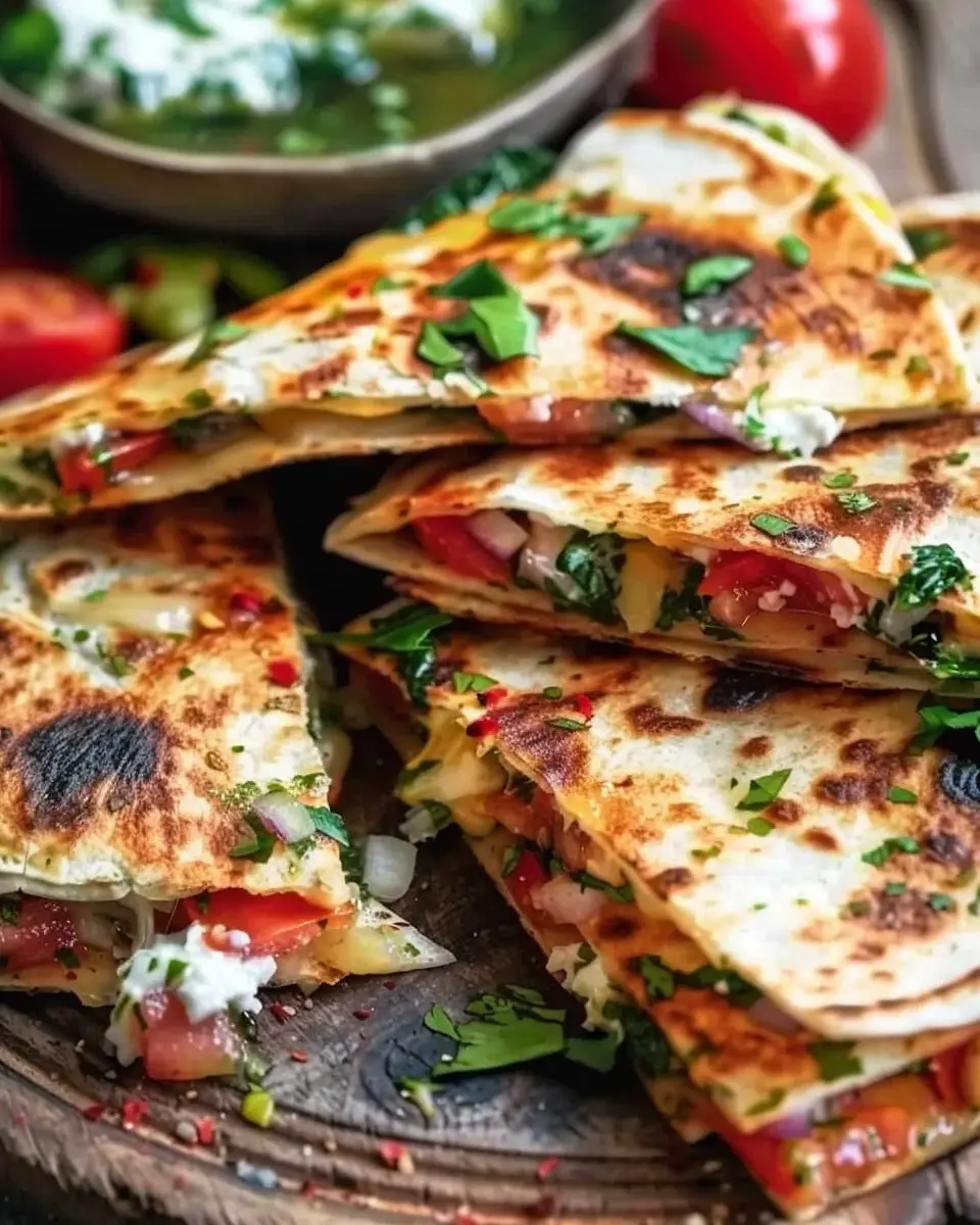 Mediterranean Quesadillas: Easy Turkey Bacon & Chicken Ham Delight