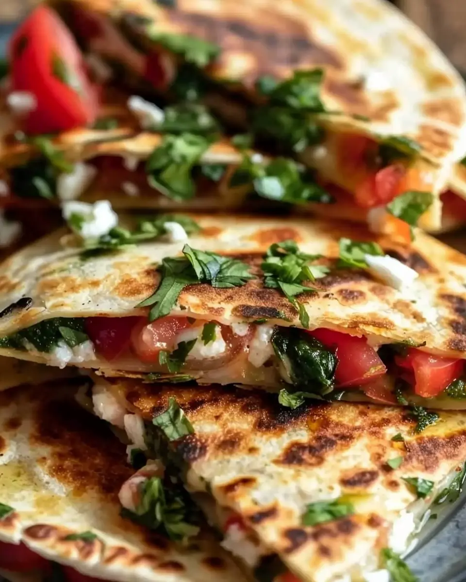 Mediterranean Quesadillas: Easy, Flavorful Twist with Turkey Bacon