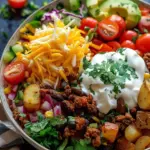 Loaded Potato Taco Bowl