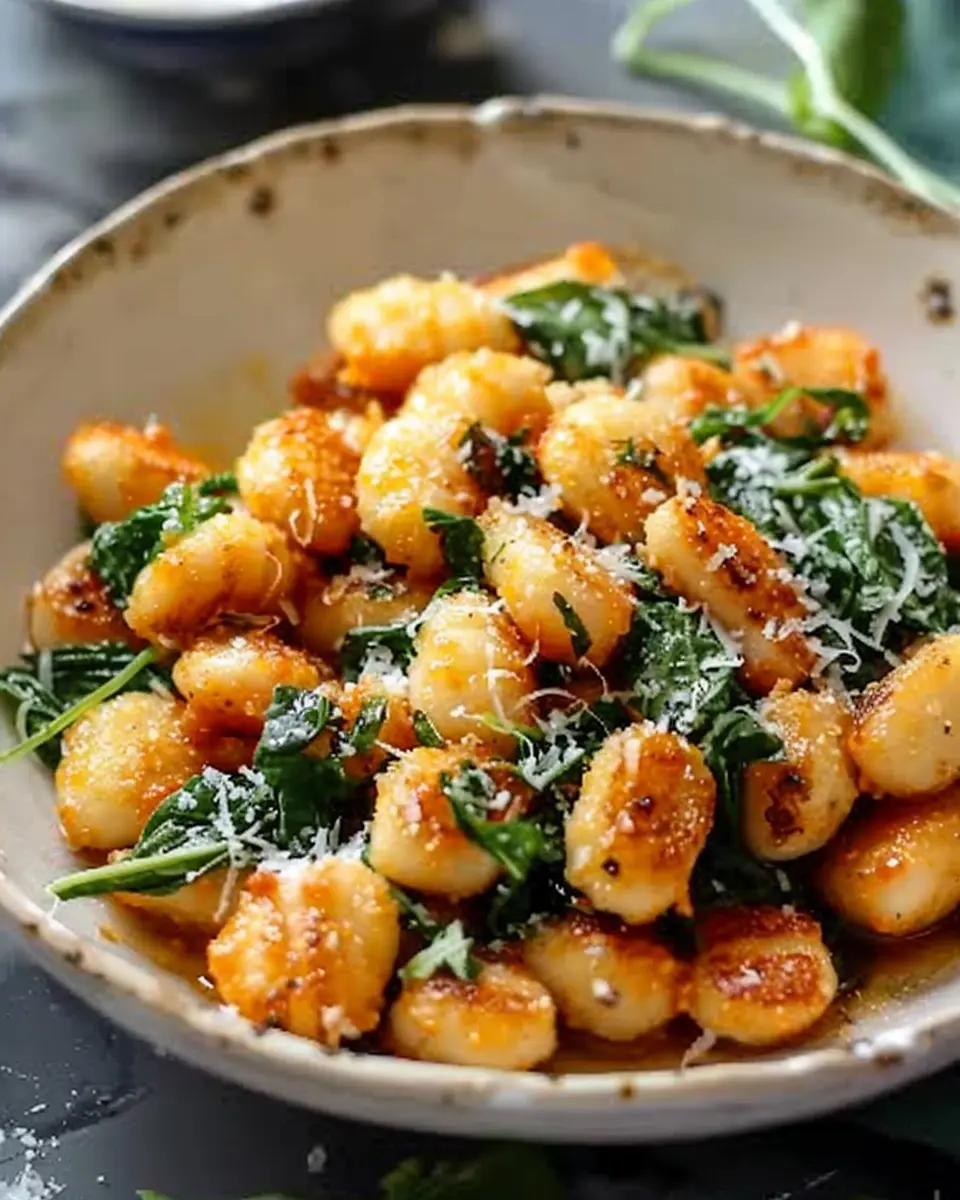 Crispy Gnocchi with Turkey Bacon and Chicken Ham Delight