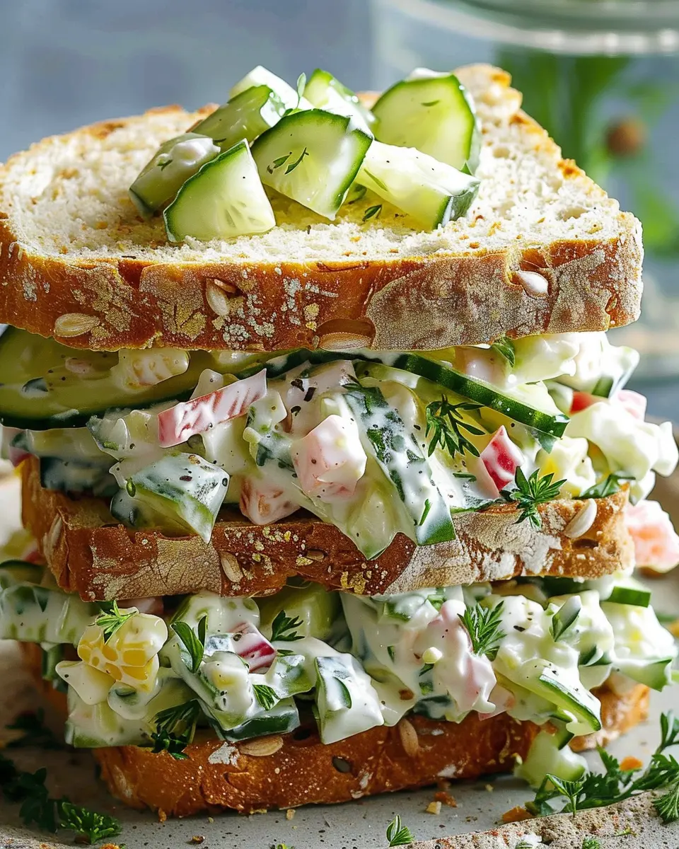 Easy Cucumber Salad Sandwiches: Refreshingly Light and Delicious