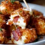Crispy Bacon Mozzarella Poppers