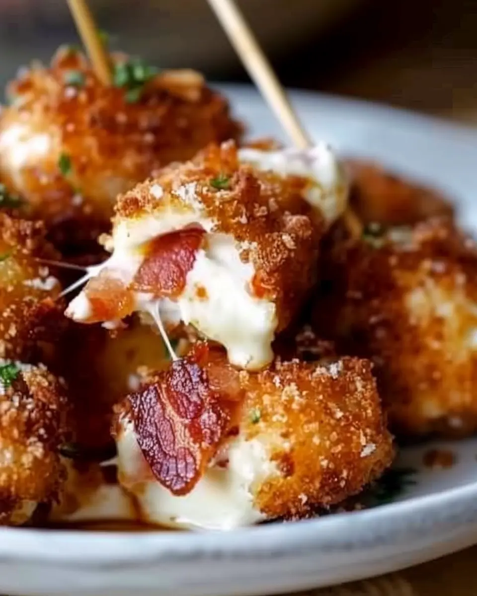 Crispy Turkey Bacon Mozzarella Poppers: An Easy, Indulgent Snack