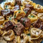 Cracked Garlic Steak Tortellini