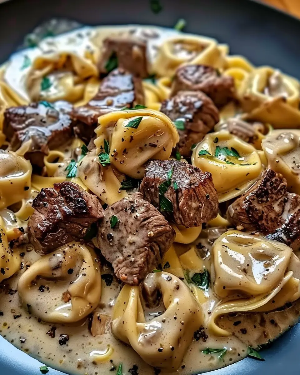 Cracked Garlic Steak Tortellini: A Juicy Delight for Dinner