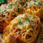 Spaghetti Garlic Bread