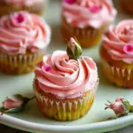 Vegan Mini Rose Cupcakes
