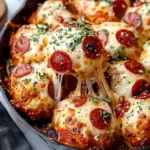 Cheesy Pepperoni Pizza Bombs