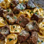 Cracked Garlic Steak Tortellini