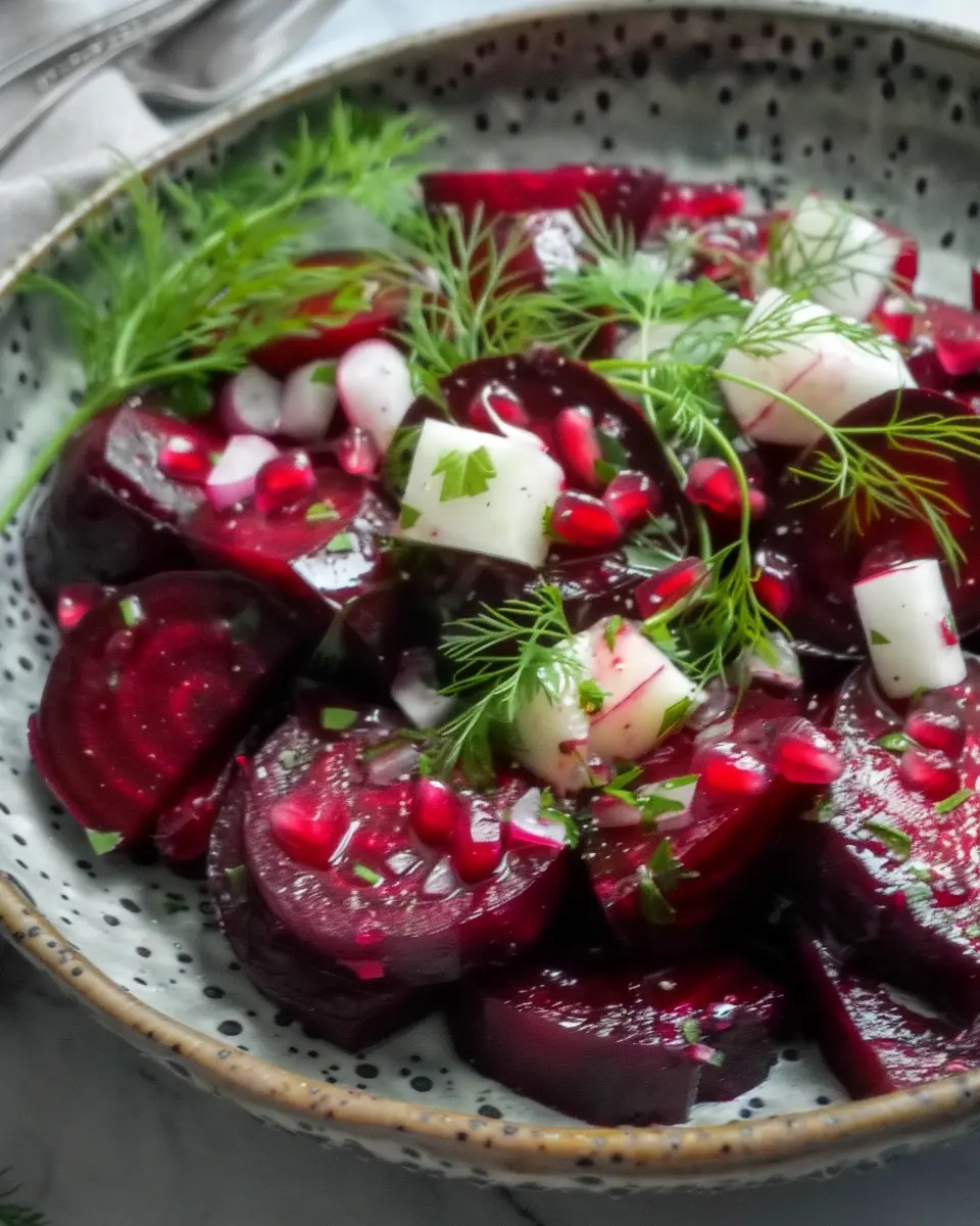 Beet Salad Bliss with Turkey Bacon and Chicken Ham Delights