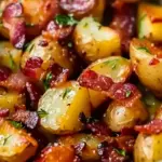 Crispy Bacon Honey Roasted Potatoes
