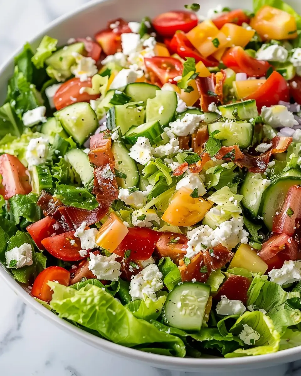 Ruth’s Chris Chopped Salad Recipe: A Healthy Twist with Turkey Bacon