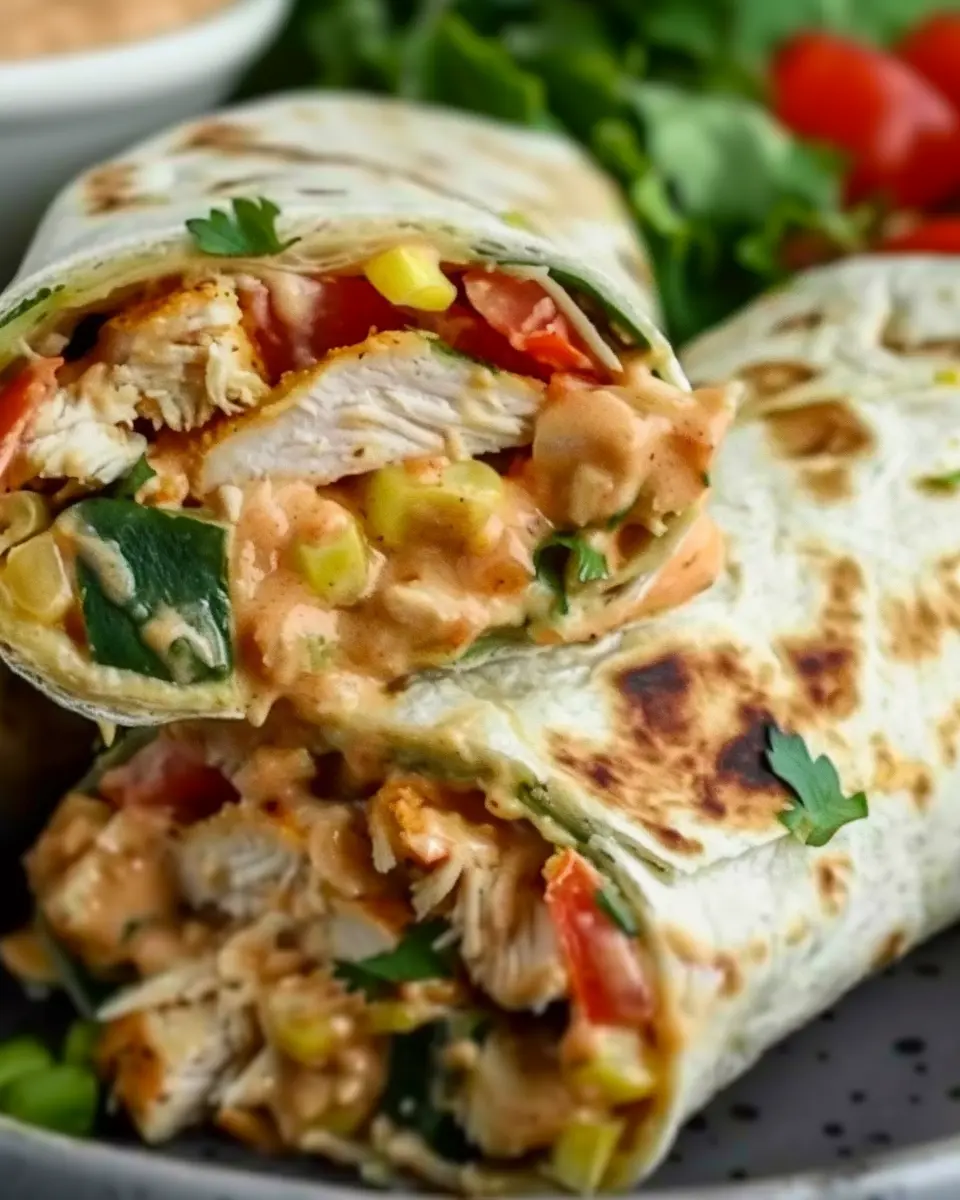 Southwest Chicken Wrap: Easy Recipe with Turkey Bacon Delight