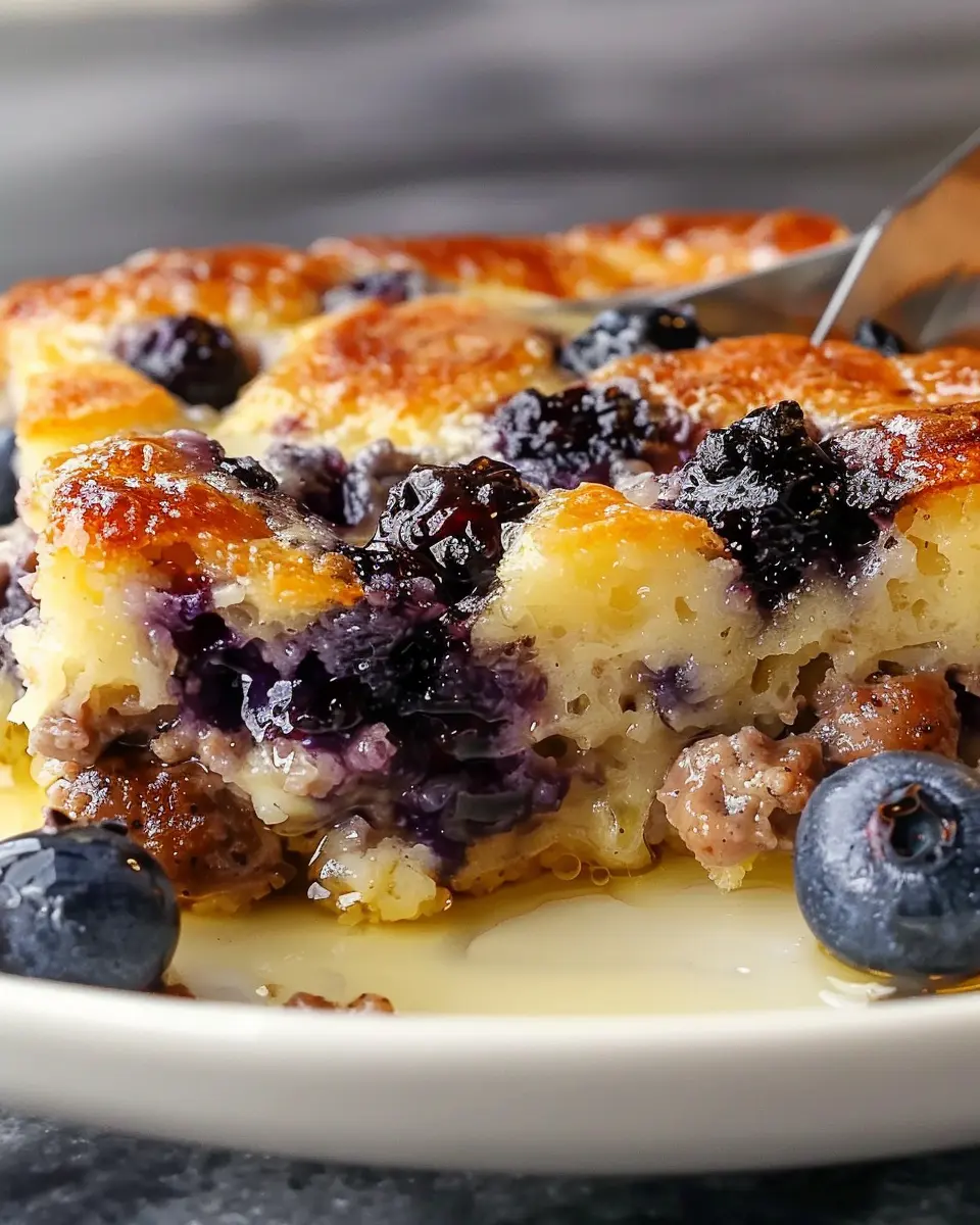 Blueberry Sausage Pancake Casserole: A Deliciously Easy Breakfast Treat