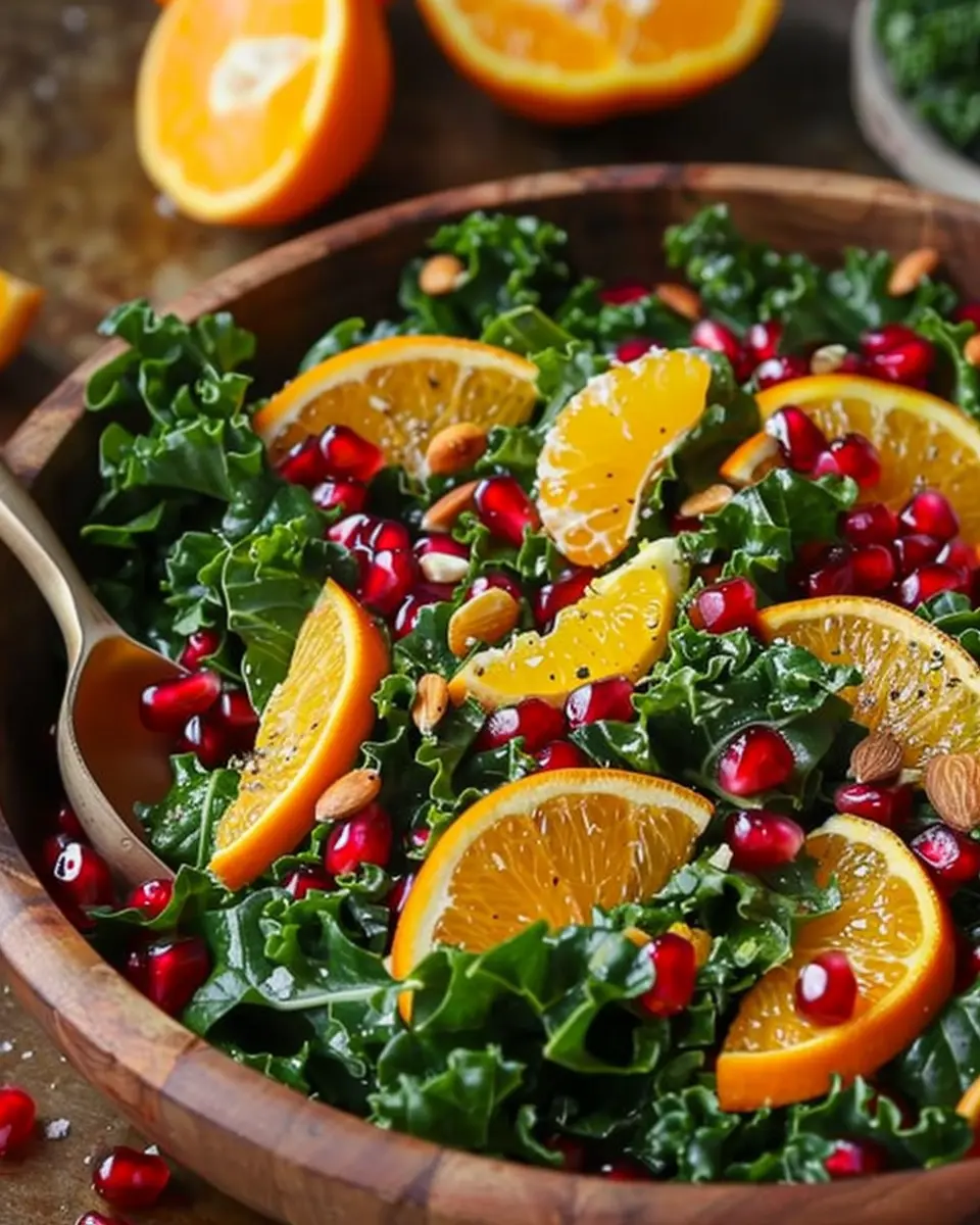 Citrus Pomegranate Kale Salad: Easy, Refreshing, and Nutritious