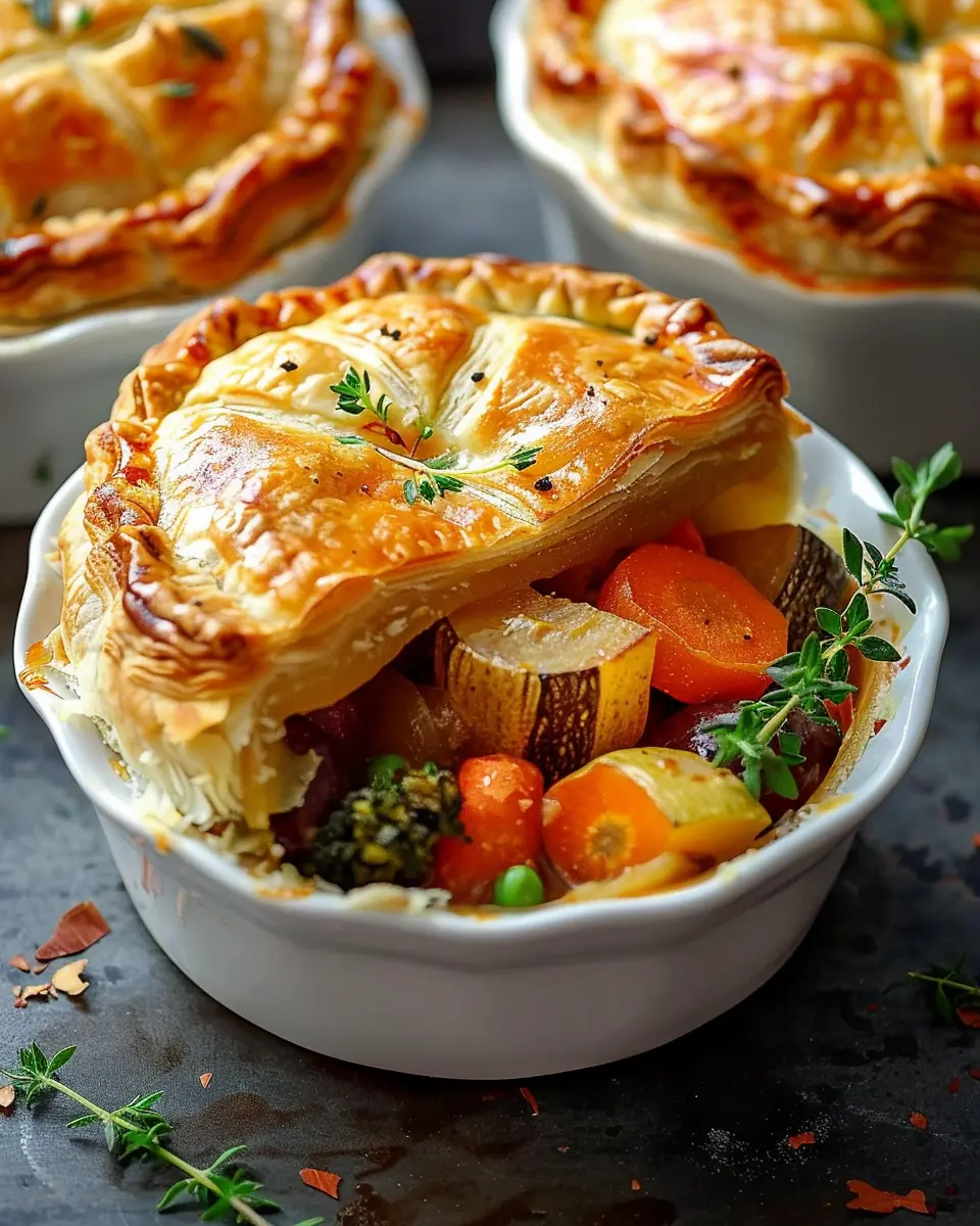 Roasted Autumn Vegetable Pot Pies: Easy Comfort Food Delight