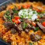 Steak Queso Rice
