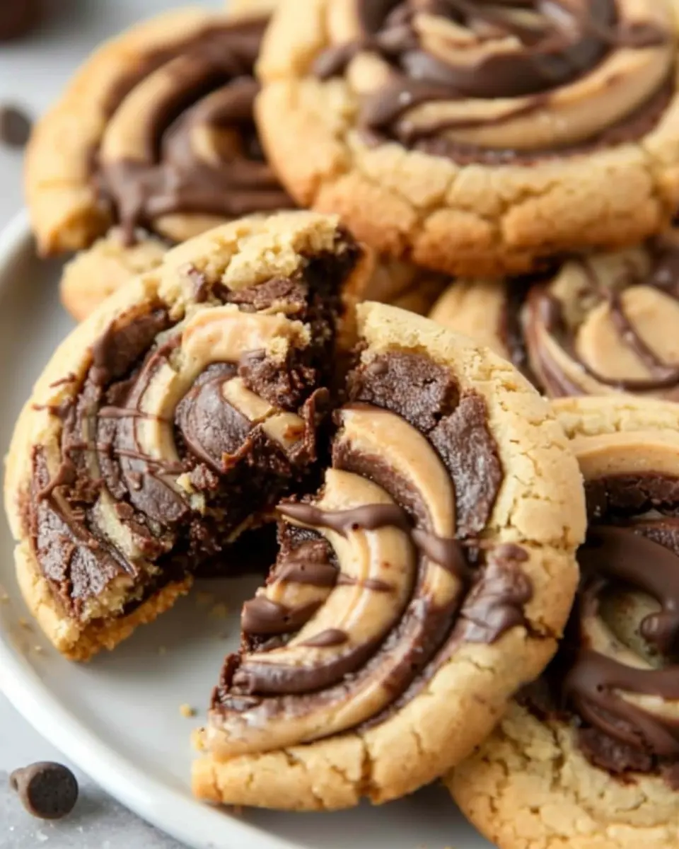Peanut Butter Brownie Swirl Cookies: The Best Indulgent Treat