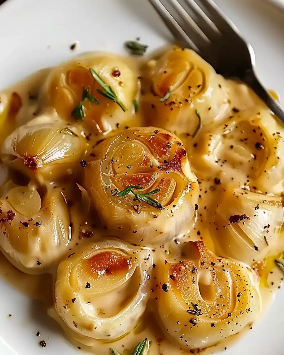 Creamy Roast Garlic Bliss: Easy Turkey Bacon & Chicken Ham Recipe