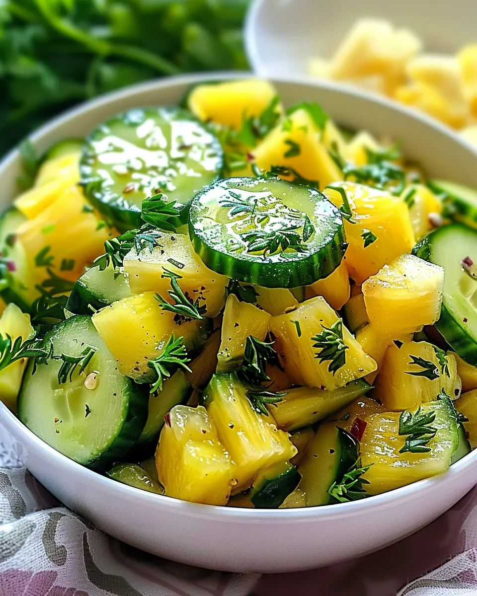 Pineapple Cucumber Salad: A Refreshing Easy Summer Delight