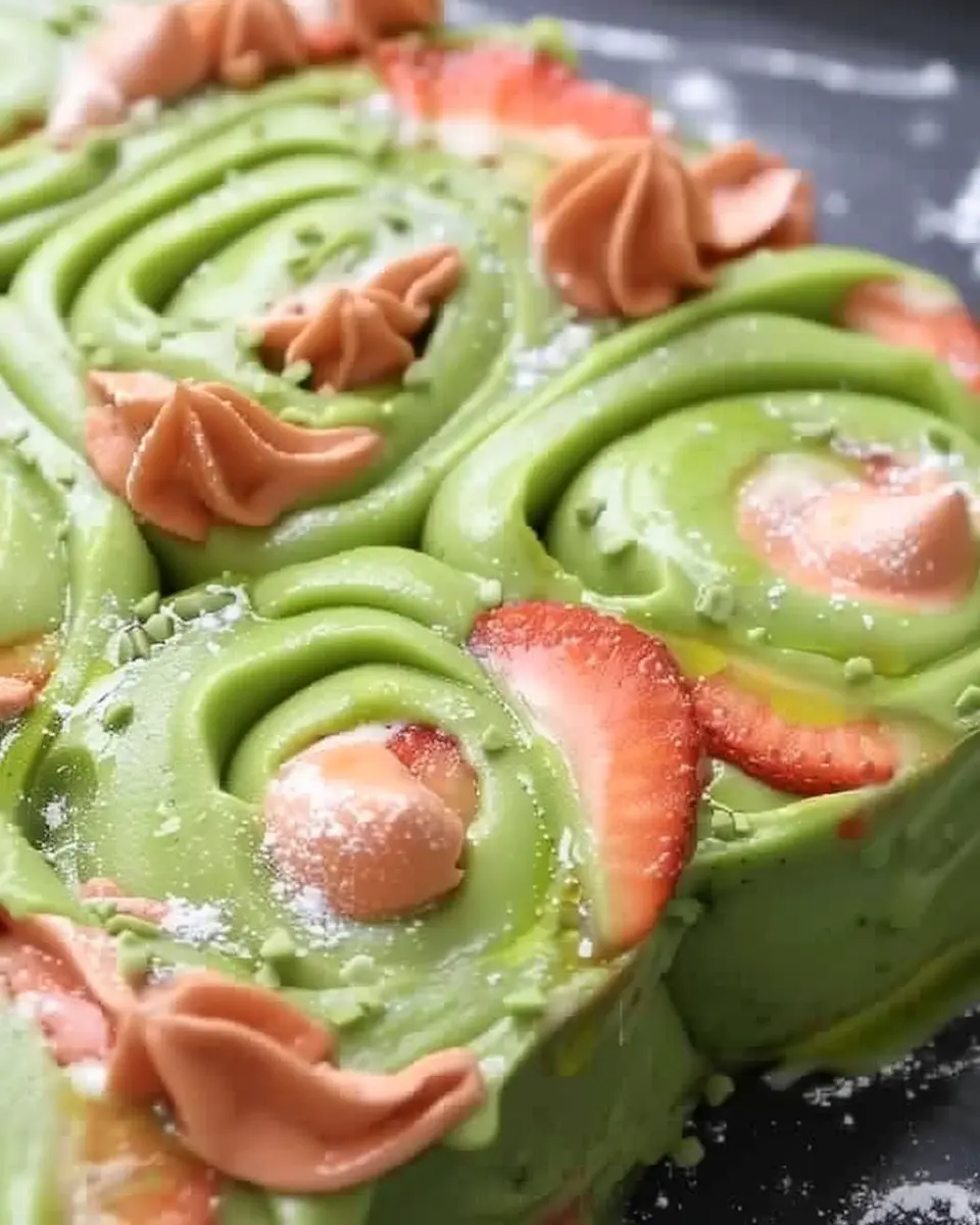 Strawberry Matcha Latte Rolls: Easy Delight for Your Taste Buds