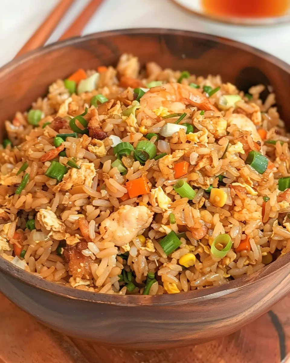 Benihana Fried Rice: Easy Recipe with Turkey Bacon and Chicken Ham