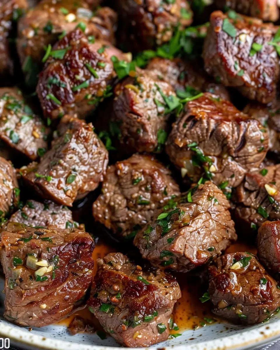 Air Fryer Garlic Butter Steak Bites: Easy Juicy Delight at Home