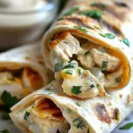 Cheesy Chicken Garlic Wraps
