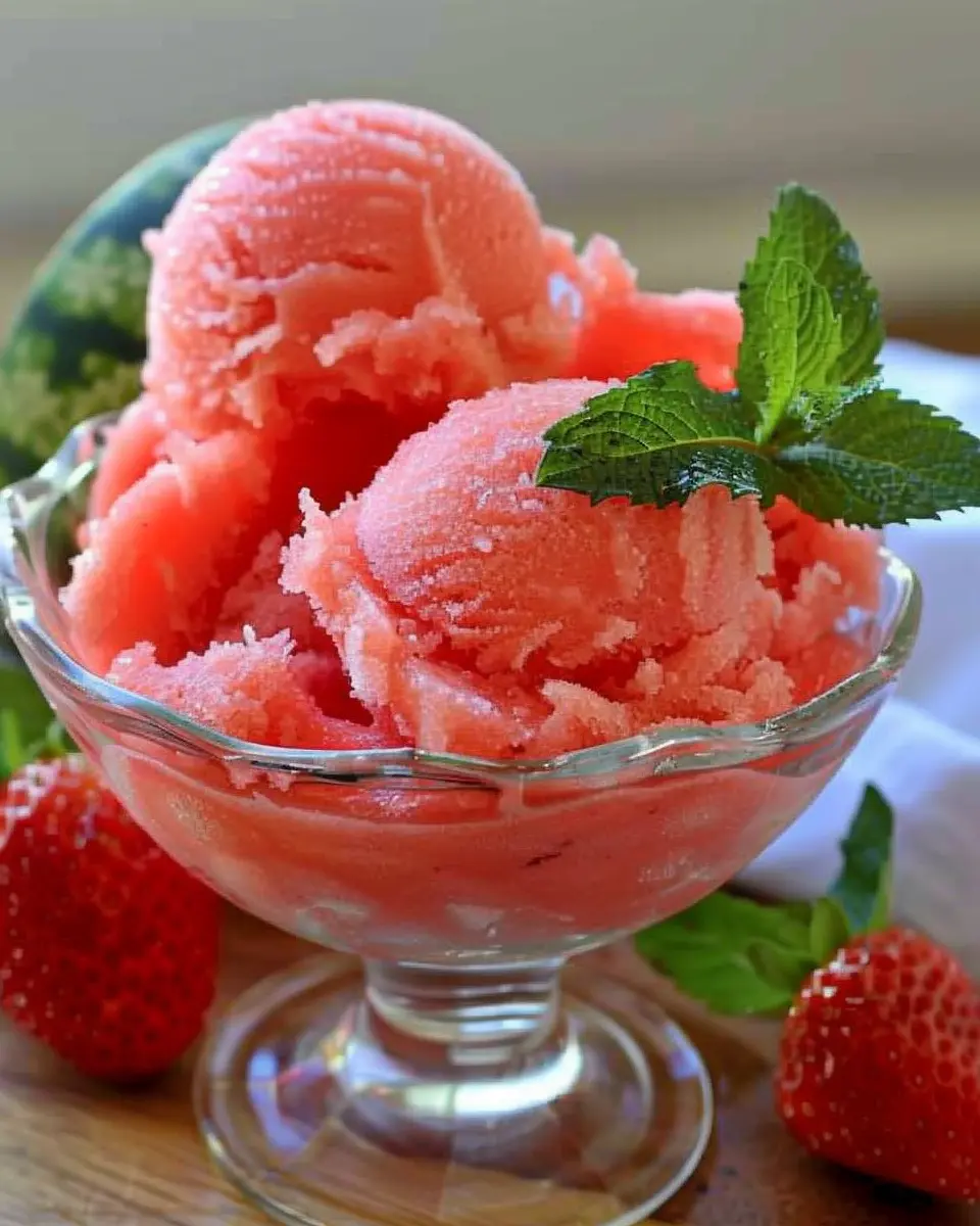 Easy Watermelon Sorbet: A Refreshingly Indulgent Summer Treat