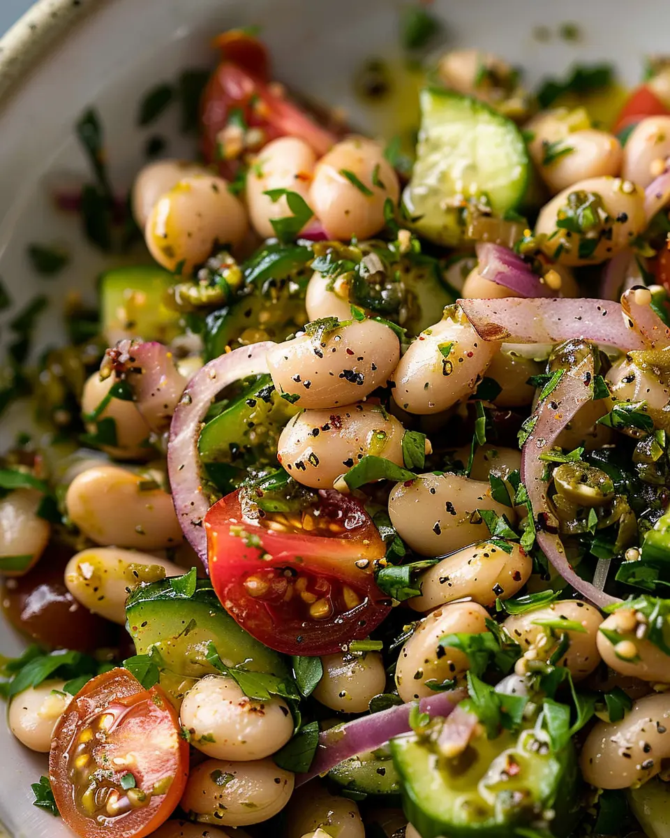 Marinated Za’atar Bean Salad: A Refreshingly Easy Delight