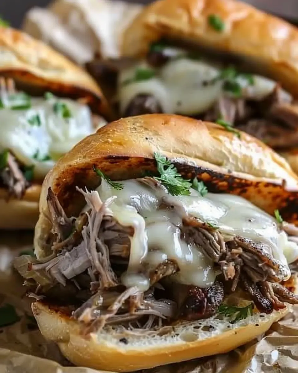 Crockpot French Dip Sandwiches: Easy Recipe with Turkey Bacon