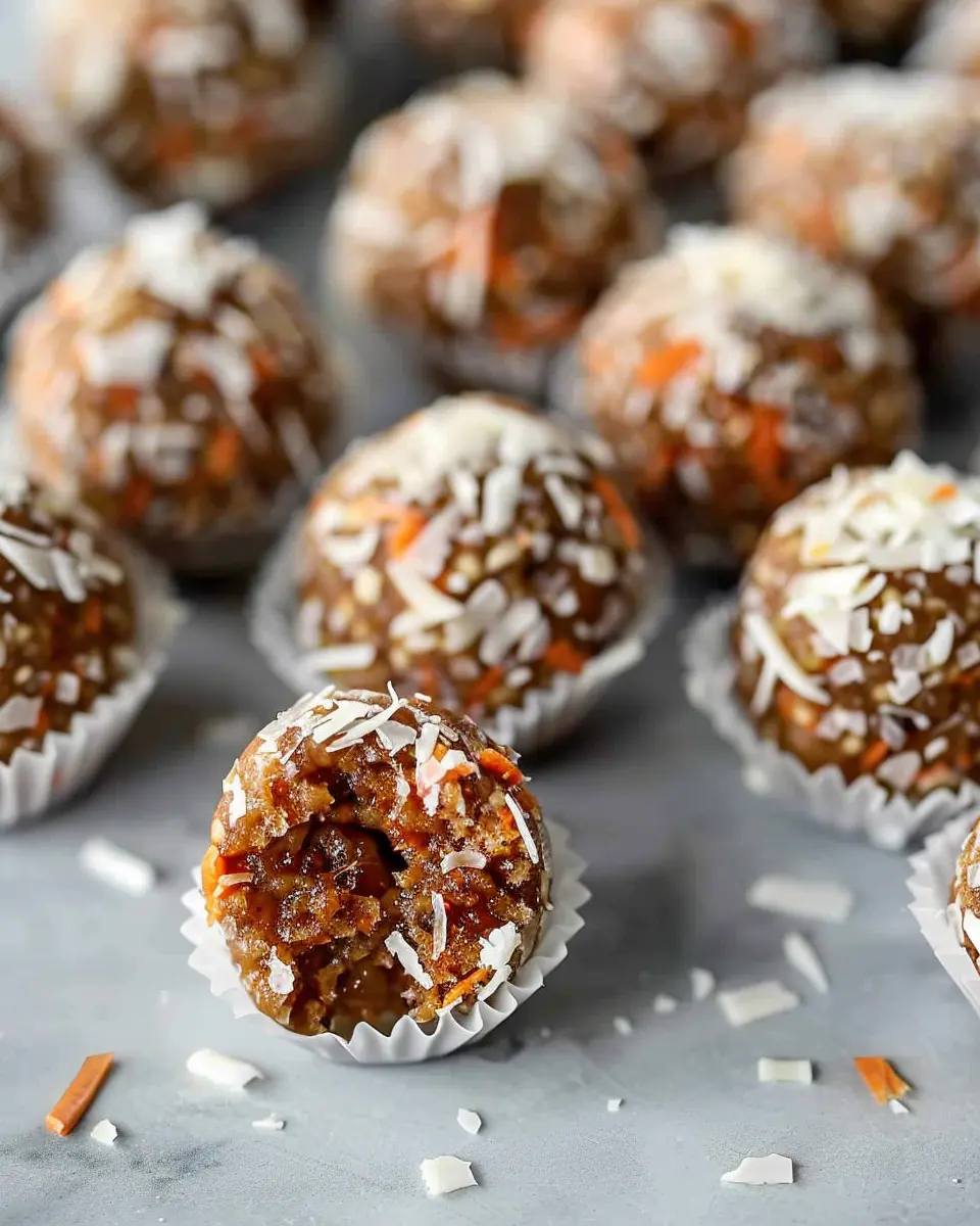 Carrot Cake Energy Balls: Easy No-Bake Treat for a Healthy Boost