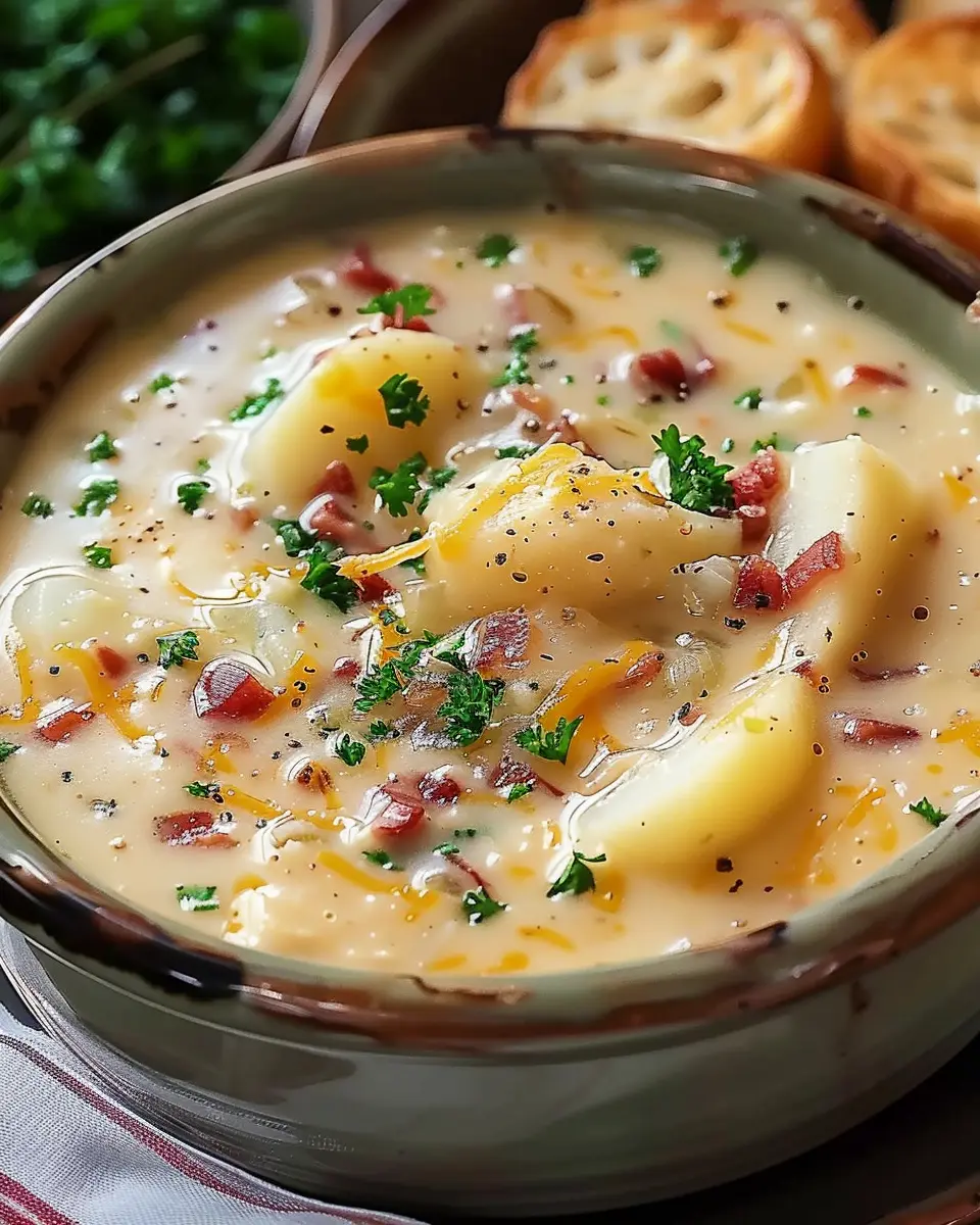 Crock Pot Crack Potato Soup: Indulgent Flavor with Turkey Bacon