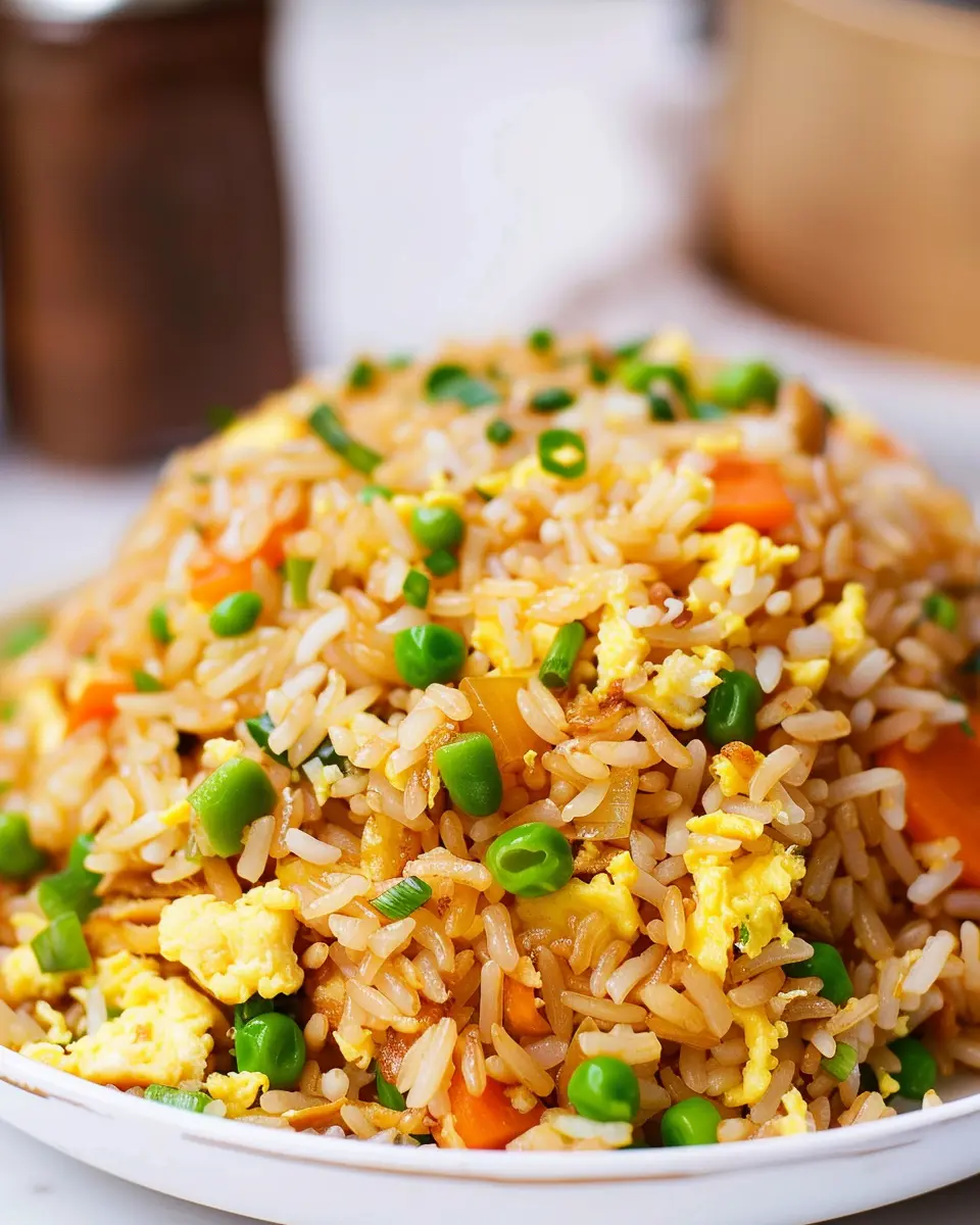 Easy Egg Fried Rice with Turkey Bacon and Chicken Ham Delight