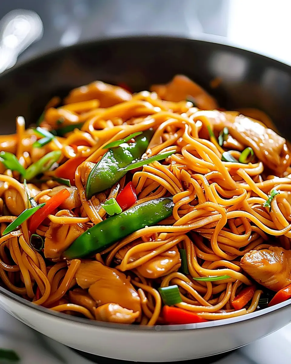 Chicken Lo Mein Recipe: Easy Twist with Turkey Bacon and Veggies