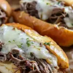 Crockpot French Dip Sandwiches