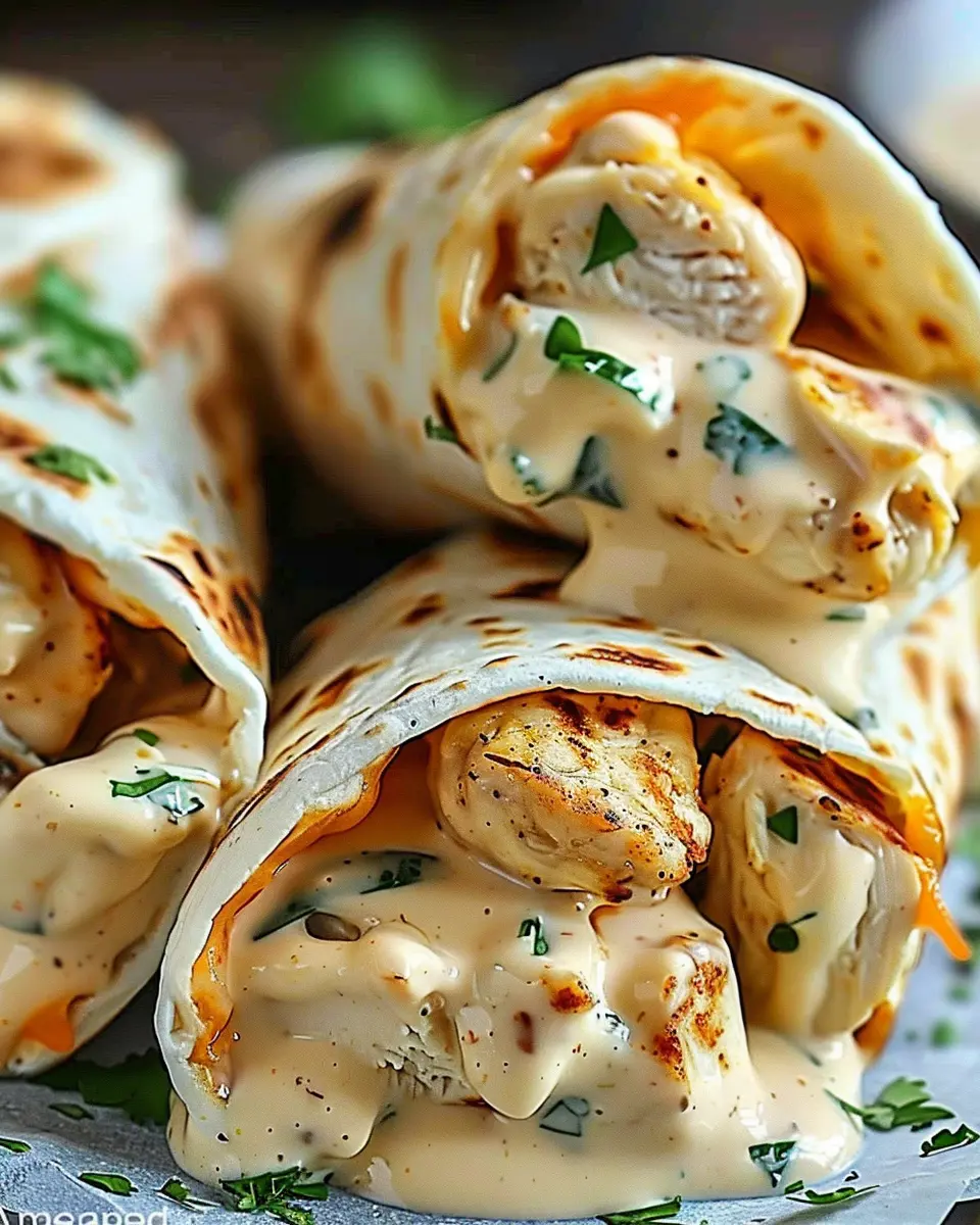 Cheesy Chicken Garlic Wraps: Easy and Delicious Weeknight Meal