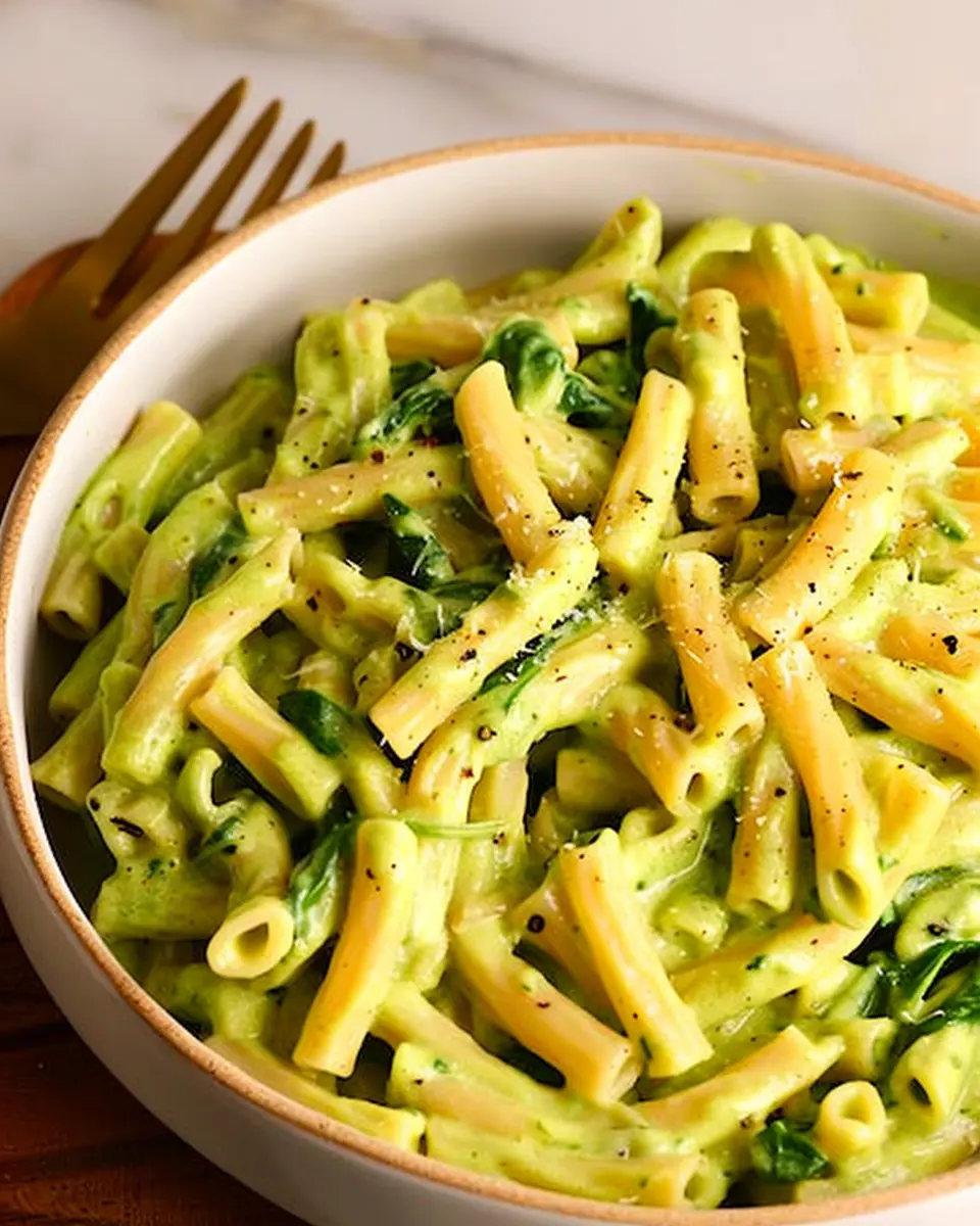 Vegan Creamy Spinach Garlic Pasta: Easy Comfort Food Delight