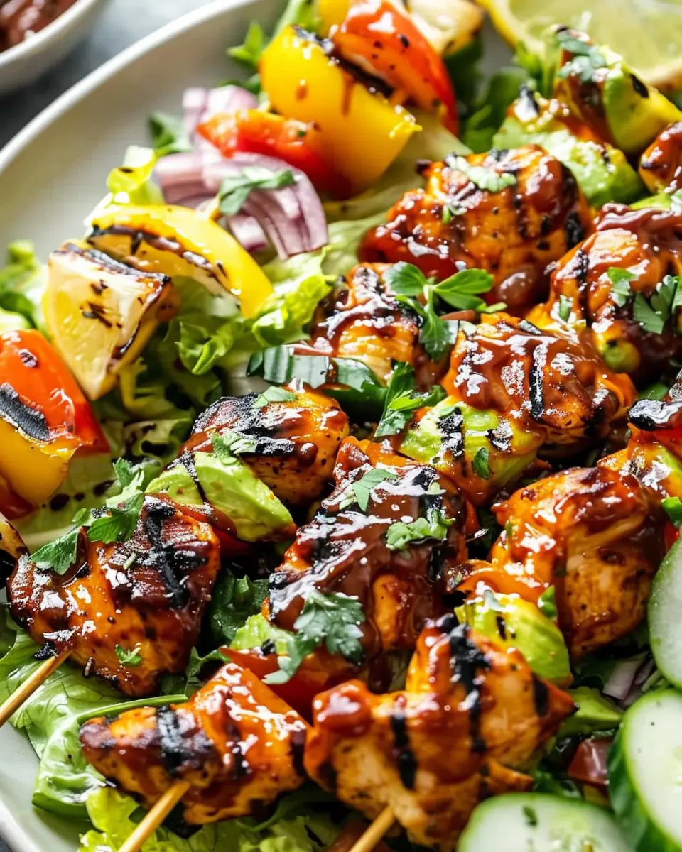 BBQ Chicken Skewer Salad: A Juicy Twist on Your Summer Favorites